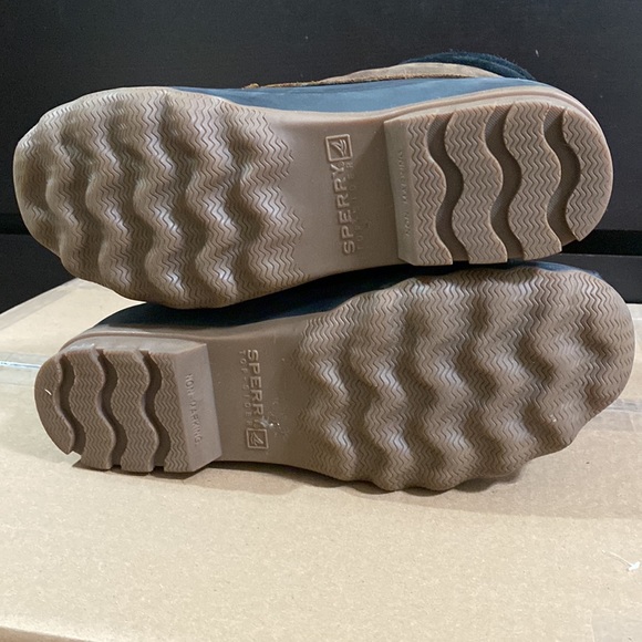 Sperry Top-Sider Brewster Duck Boots, Brown Leather/Black, Mens 10 - Picture 9 of 9